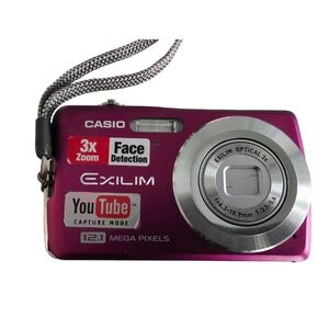 Casio‎ Exilim EX-Z35 Digital Camera Pink 12.1 MP 3x Optical Zoom *Non working*